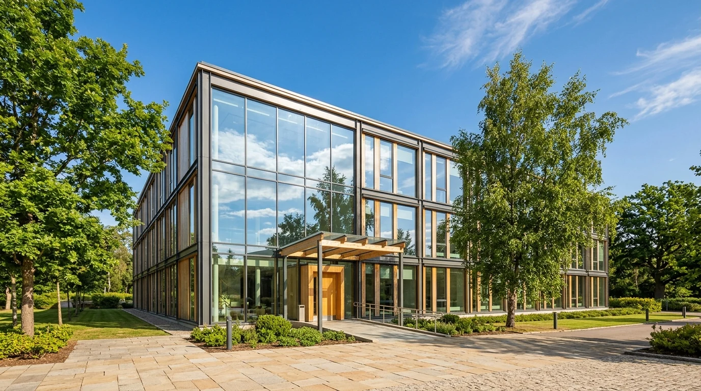 Skandinaviskt kontorsbyggnad - The Oakmont Review redaktion